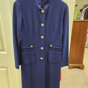 St John Royal Blue Duster jacket Sz 4